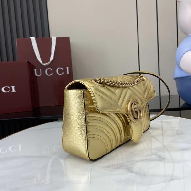 Сумка Gucci золотая с цепочкой