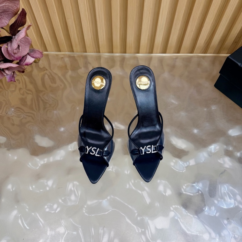Женские мюли Saint Laurent с заостренным носом