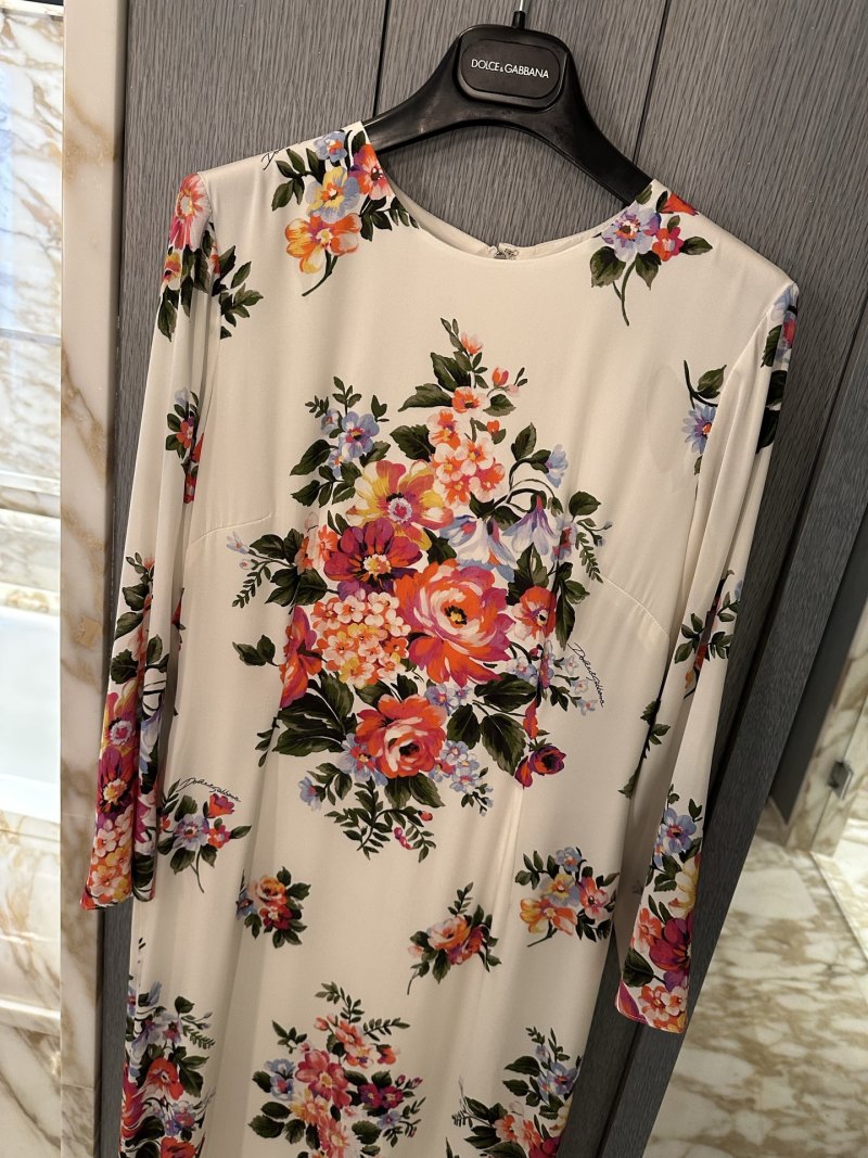 Повседневное платье с цветочным принтом Dolce & Gabbana