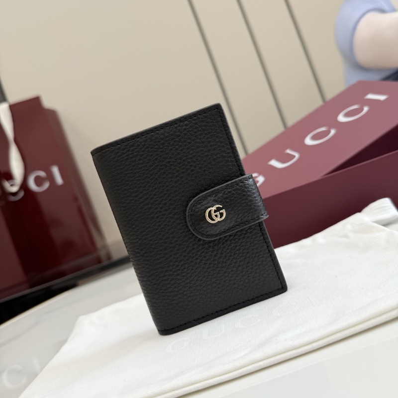 Портмоне Gucci черное с замком GG