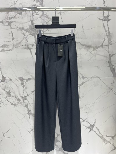 Женские шерстяные брюки Saint Laurent