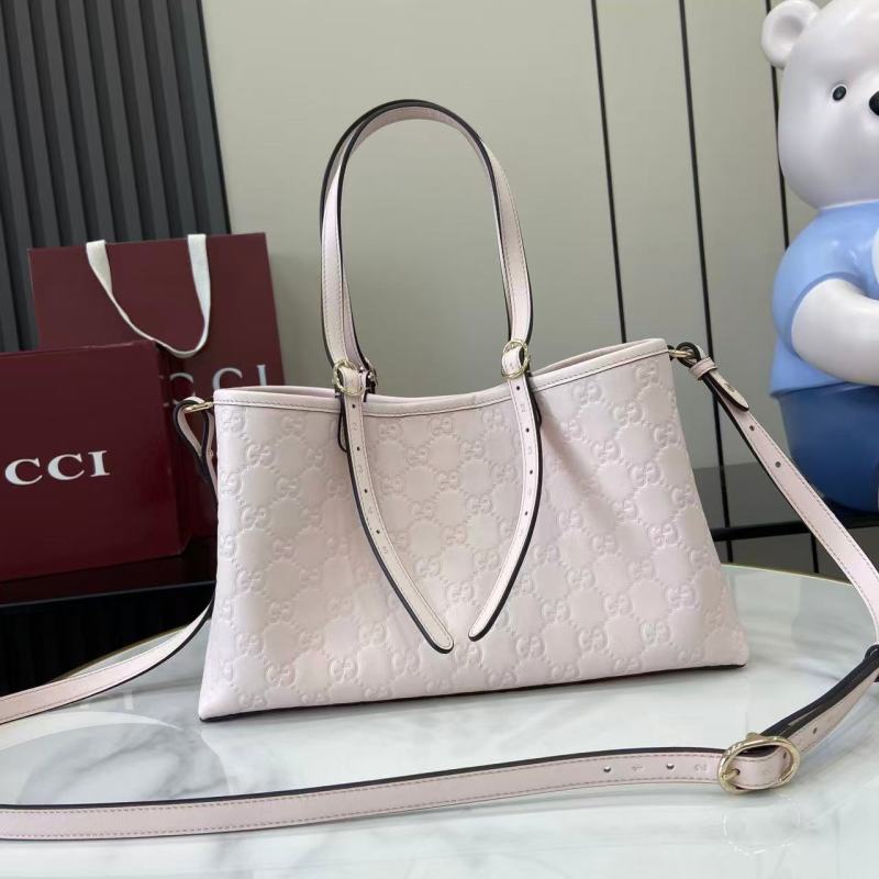 Сумка Gucci розовая с тиснением