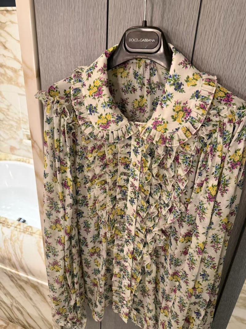 Рубашка с цветочным принтом Dolce & Gabbana