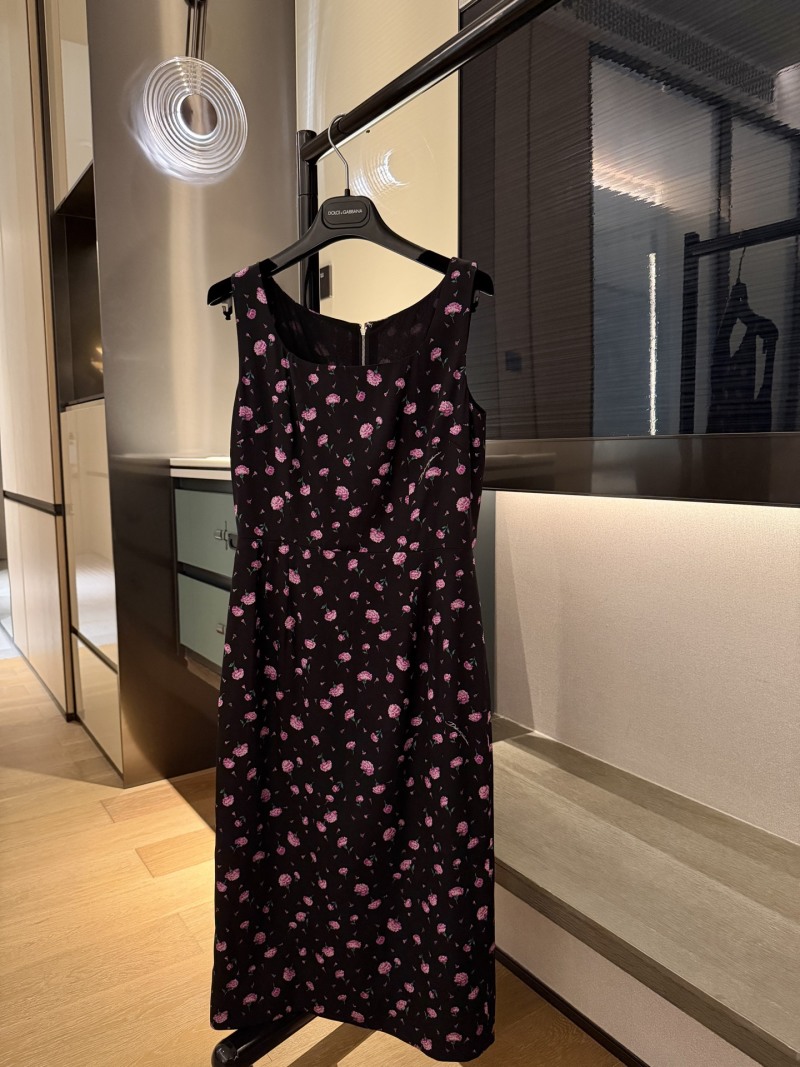 Повседневное платье с мелким цветочным принтом Dolce & Gabbana