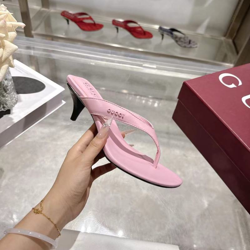 Женские розовые мюли Gucci