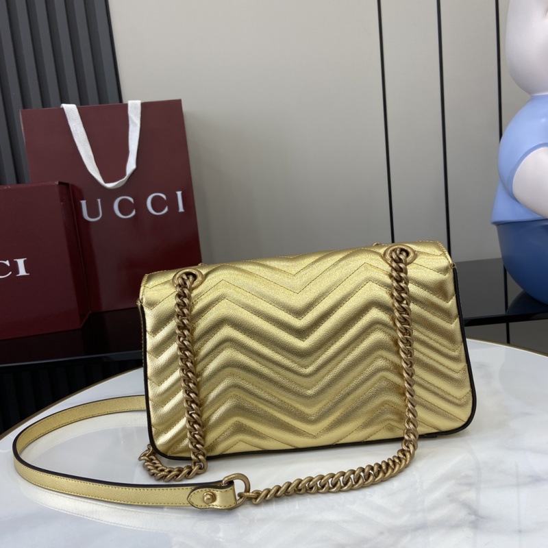 Сумка Gucci золотая с цепочкой