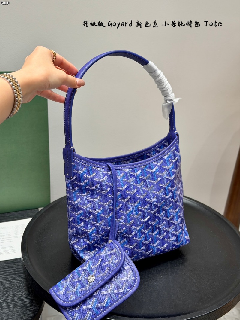 Синяя сумка мини-размера с геометрическим узором Goyard