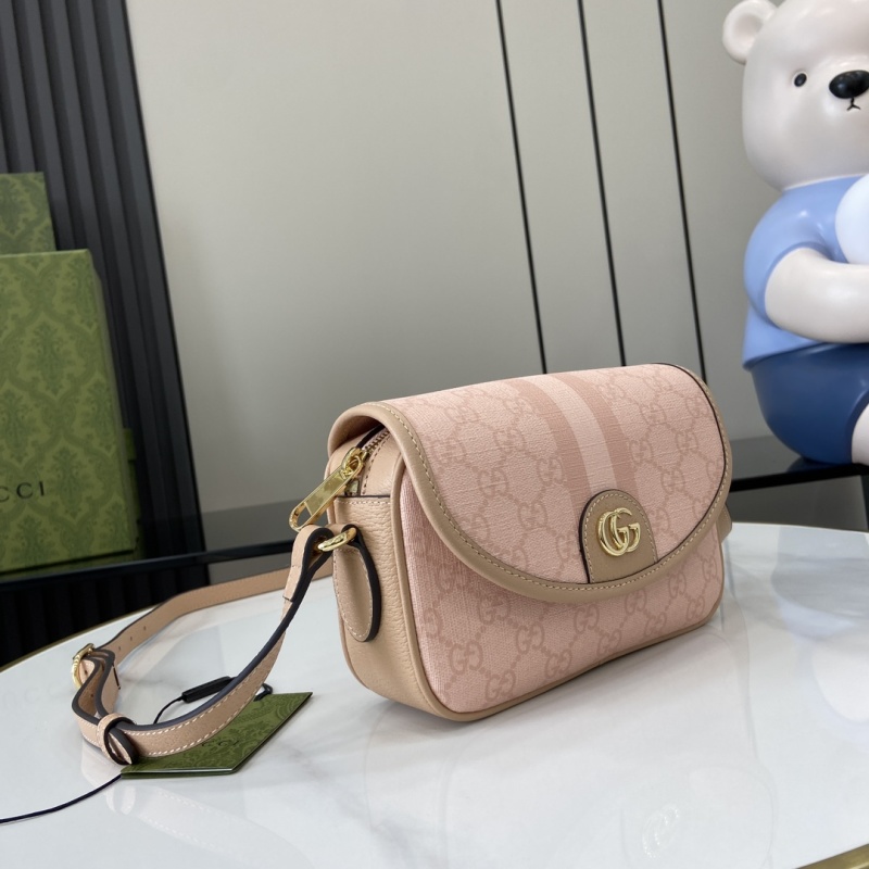 Сумка Gucci розовая с логотипом GG
