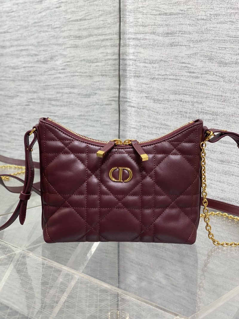 Сумка Dior бордовая с цепочкой