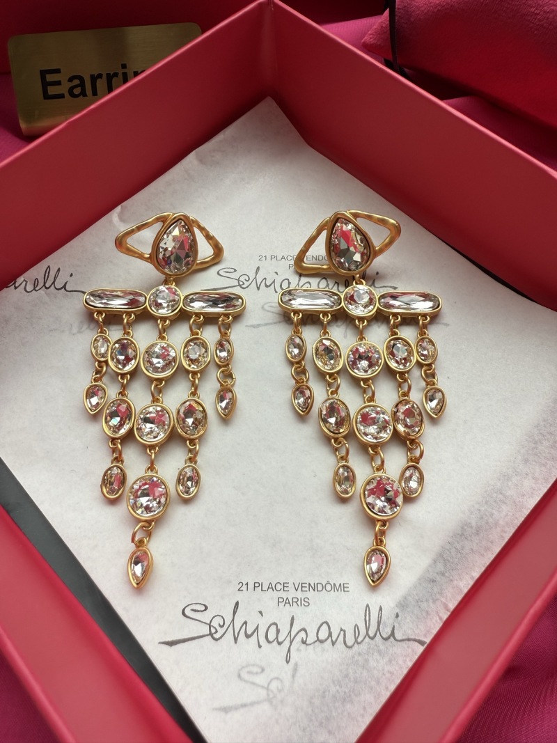Серьги с кристаллами Schiaparelli