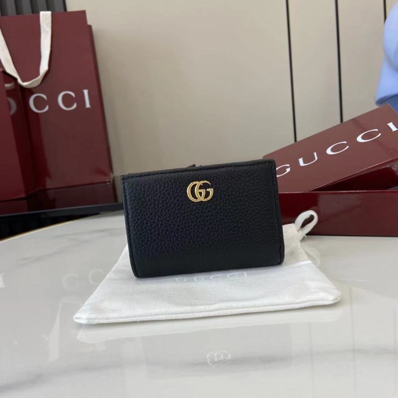 Кошелек Gucci черный с логотипом GG