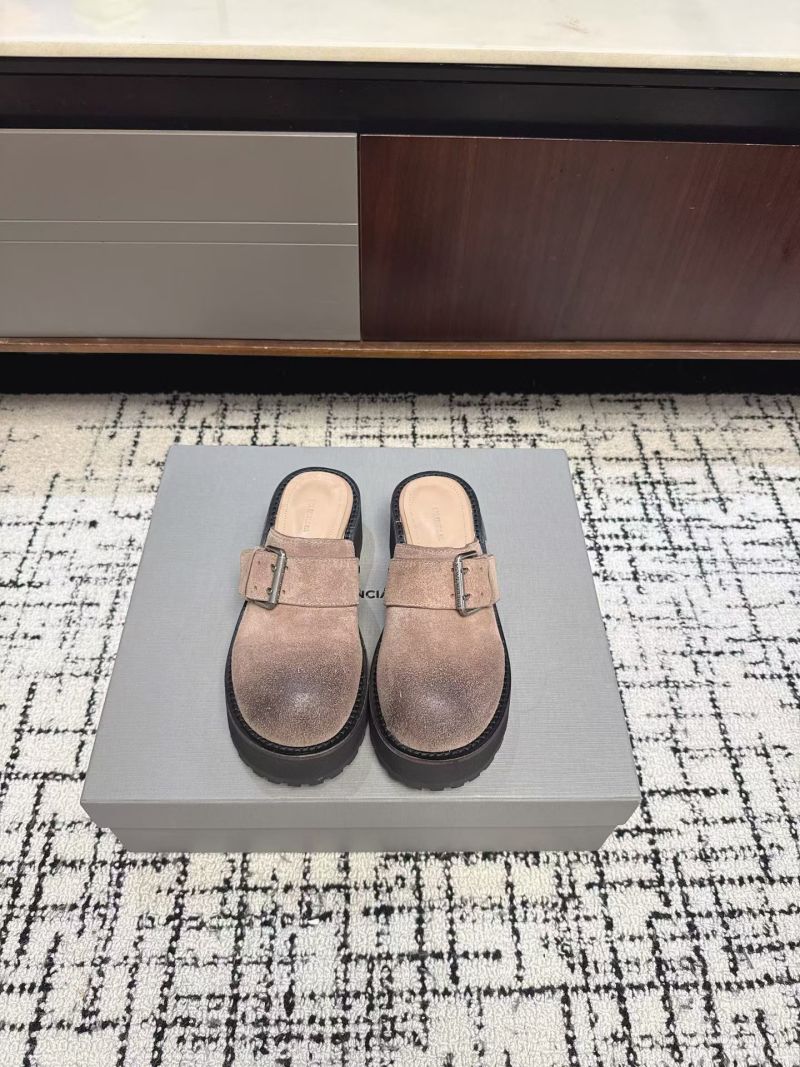 Мюли с массивной подошвой и металлической пряжкой Balenciaga