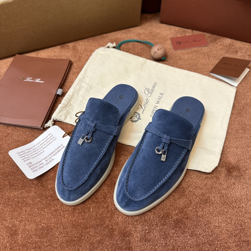 Мокасины Loro Piana Babouche Charms Walk со светлой подошвой