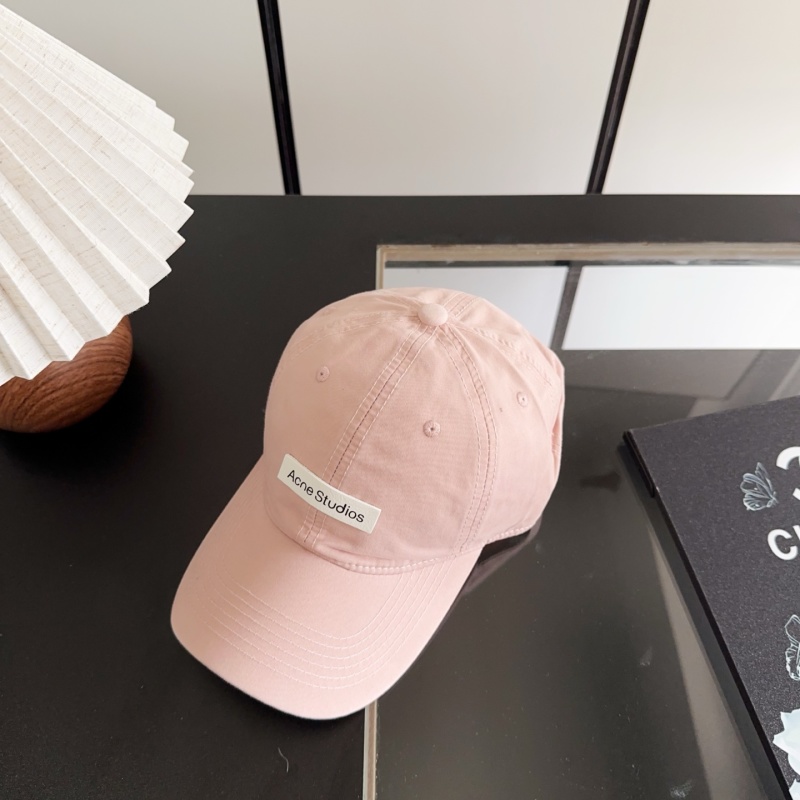 Шестипанельная кепка Acne Studios розовая