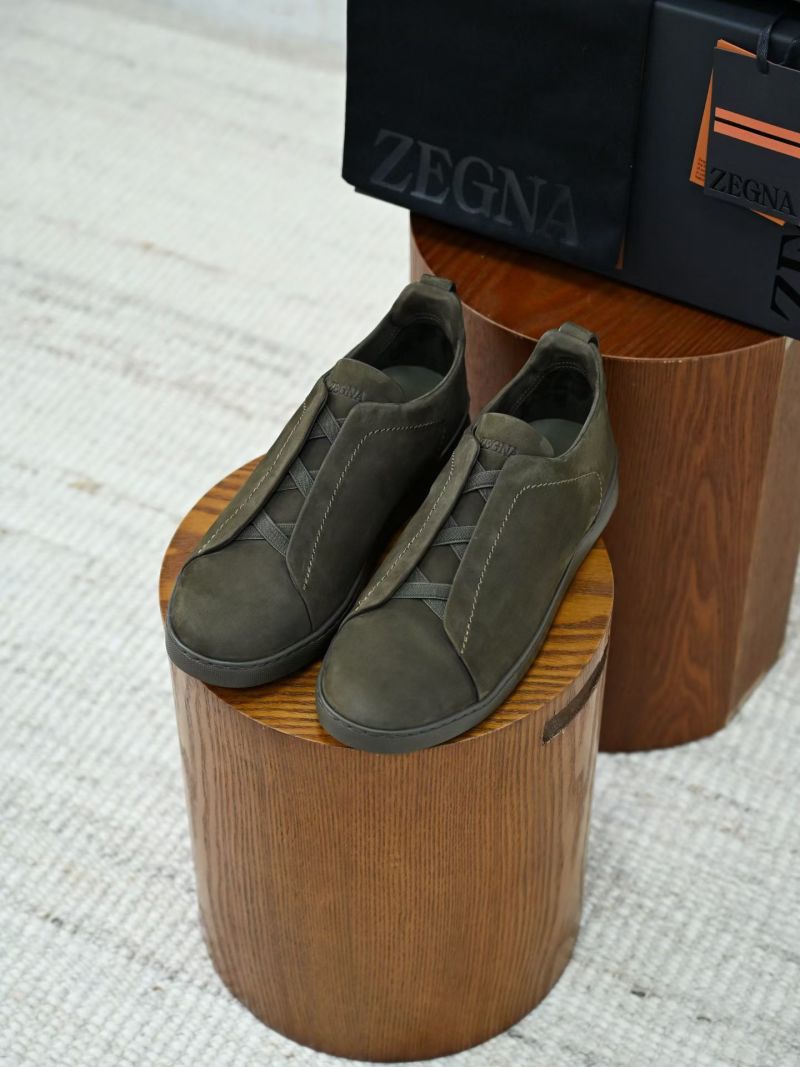 Мужские замшевые кроссовки Zegna