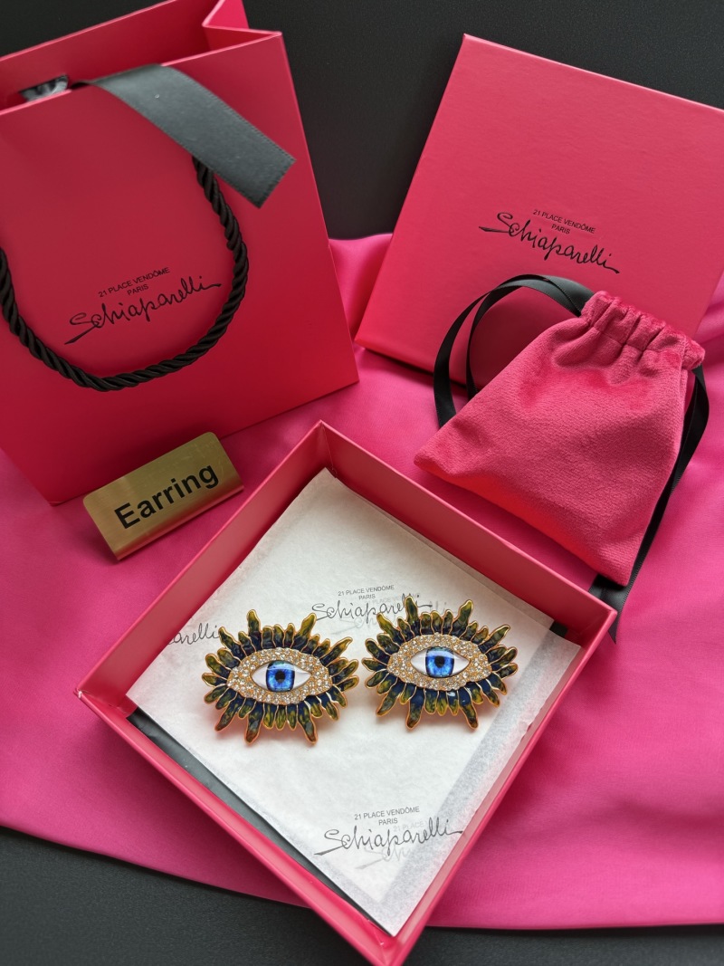 Серьги в виде глаз Schiaparelli