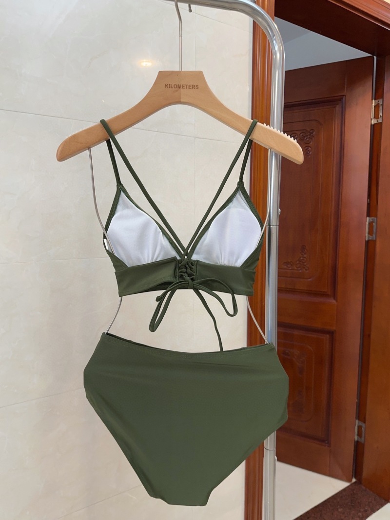 Женский двухкомпонентный купальник Prada, зеленый