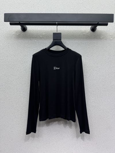 Чёрный джемпер с вышивкой Dior