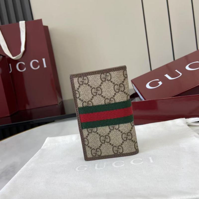 Портмоне Gucci с монограммой и ремешком
