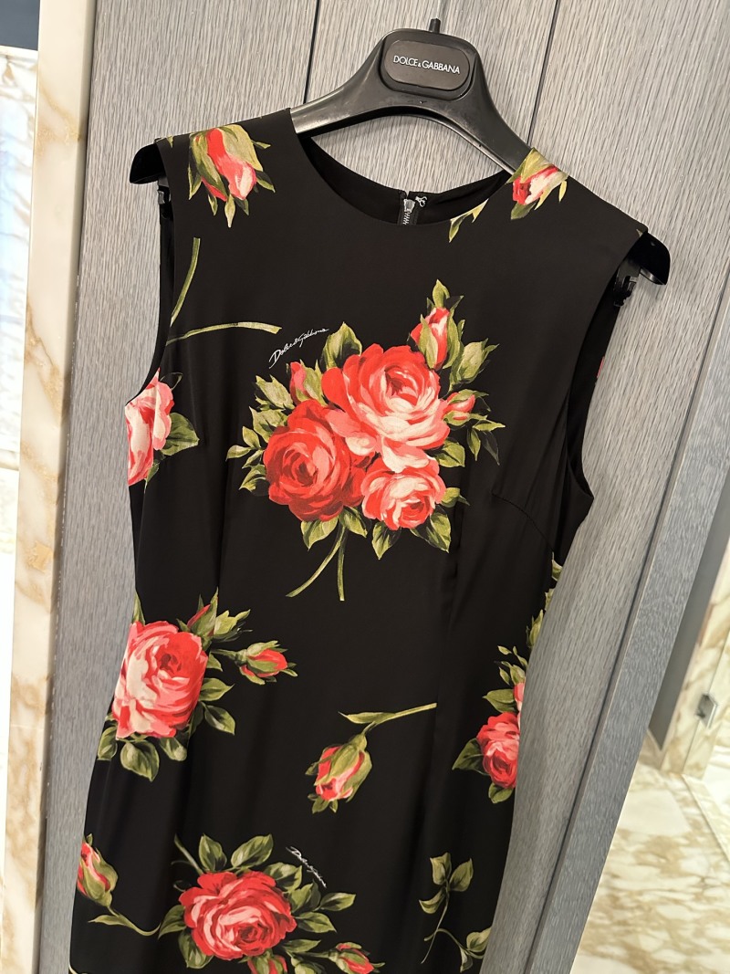 Платье с цветочным принтом Dolce & Gabbana