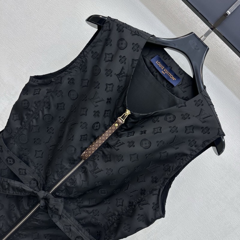 Чёрный жилет Louis Vuitton с монограммой