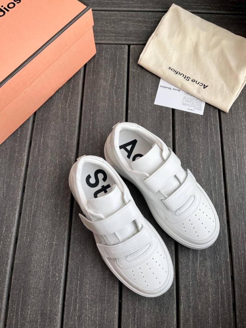 Кроссовки женские Acne Studios, белые, на липучках