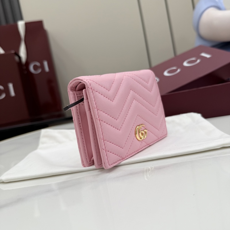 Кошелёк Gucci розовый с логотипом GG
