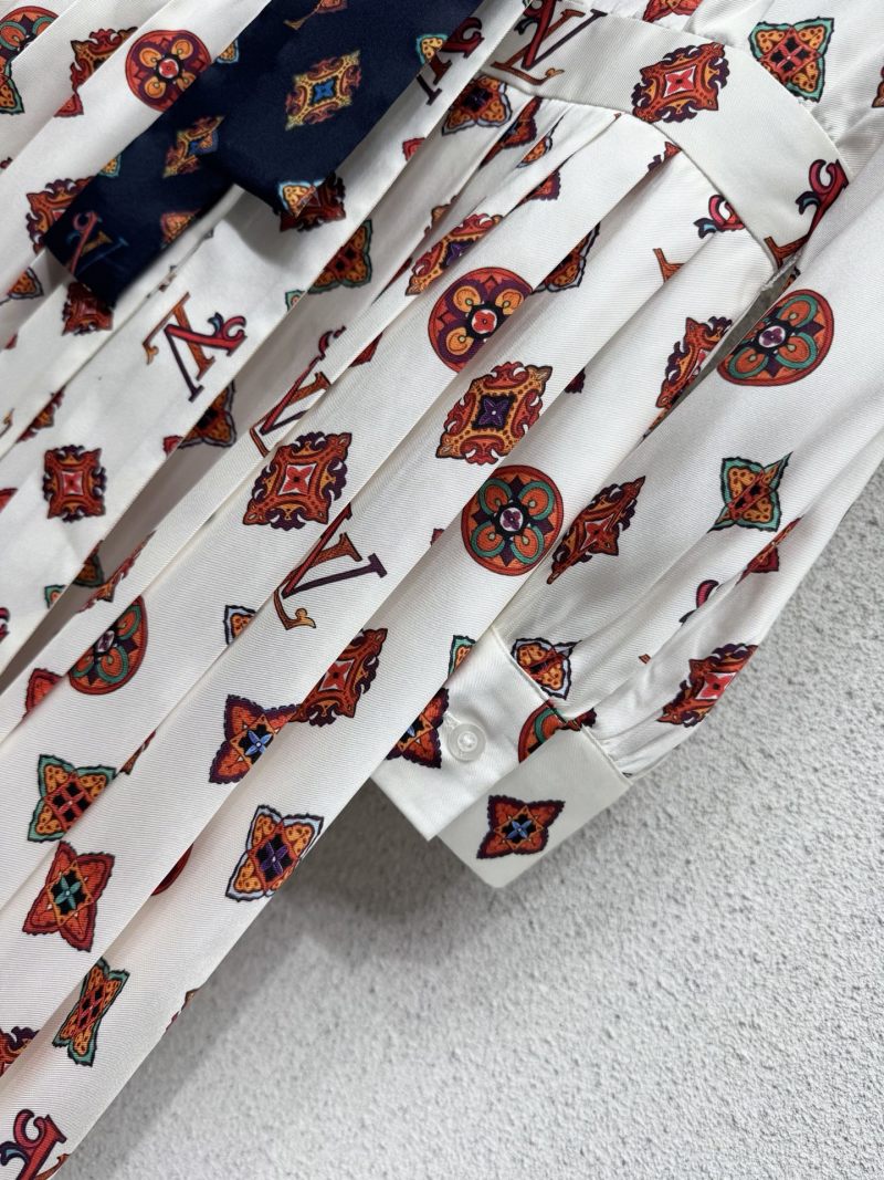 Повседневное платье с принтом Louis Vuitton