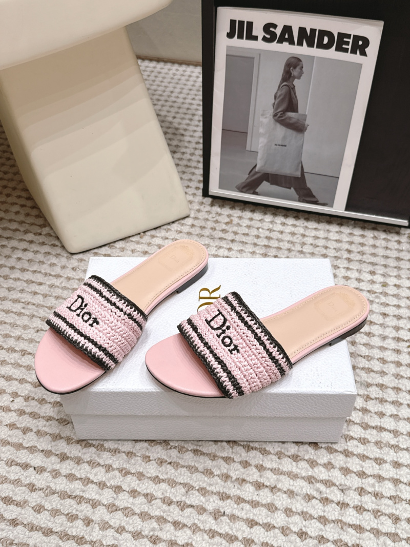 Женские эспадрильи Dior с плетеным декором