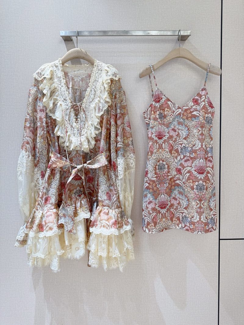 Женский вечерний комплект с кружевом Zimmermann
