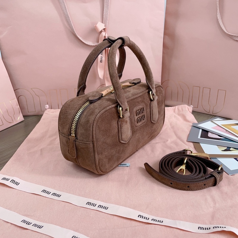 Сумка Miu Miu замшевая коричневая