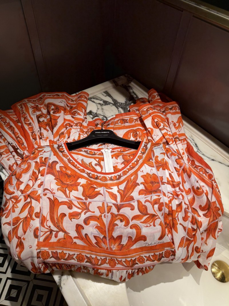 Повседневное платье с принтом Dolce & Gabbana