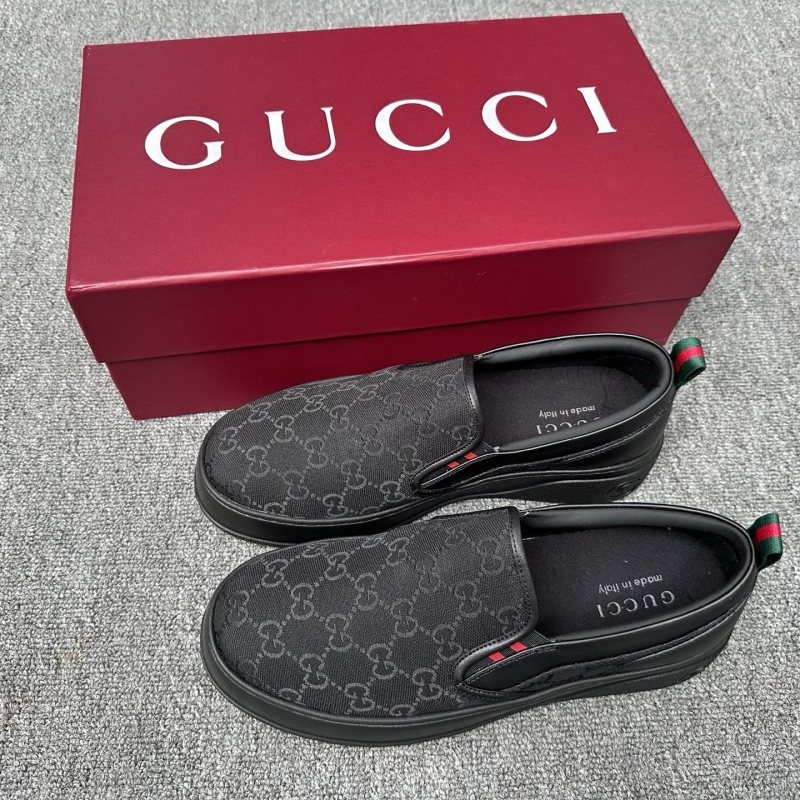 Черные мужские кроссовки Gucci