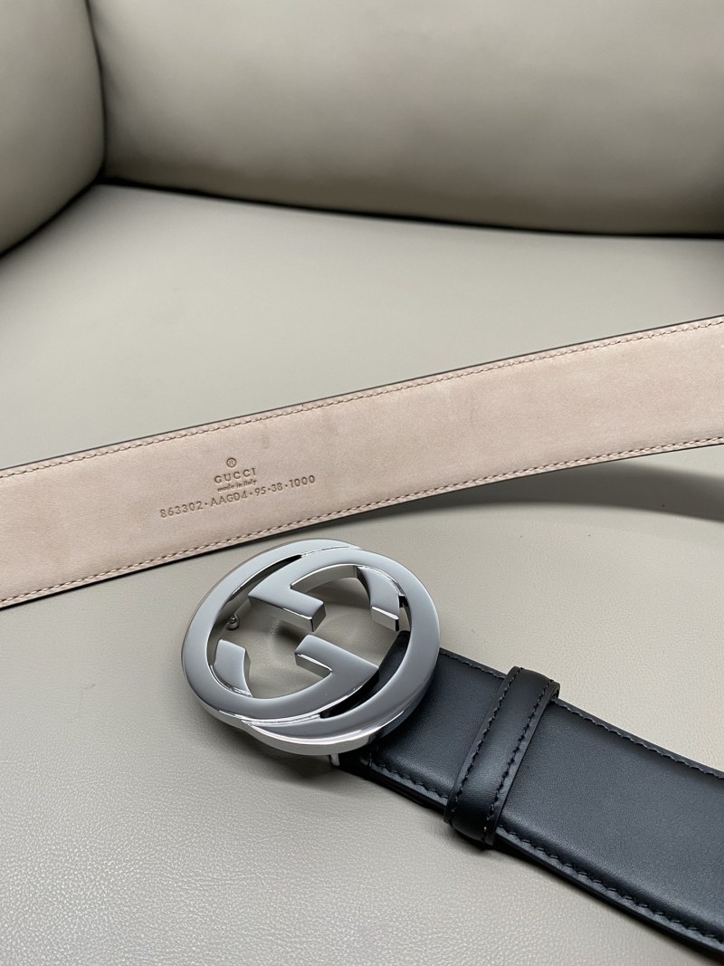 Мужской ремень с двойной логотипом G Gucci