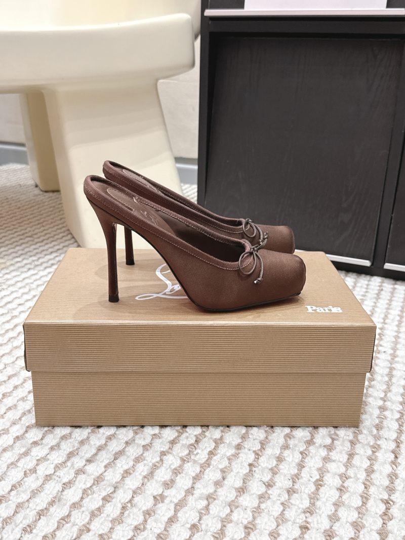 Женские сабо Christian Louboutin с бантом