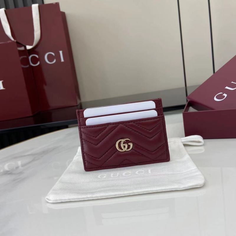 Картхолдер Gucci винный с логотипом GG