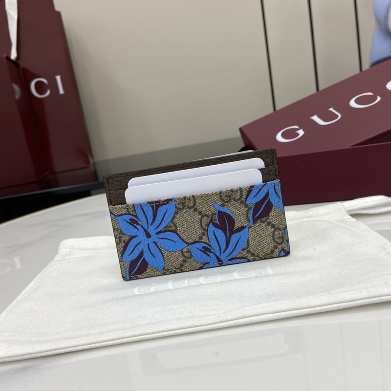 Картхолдер Gucci с цветочным принтом