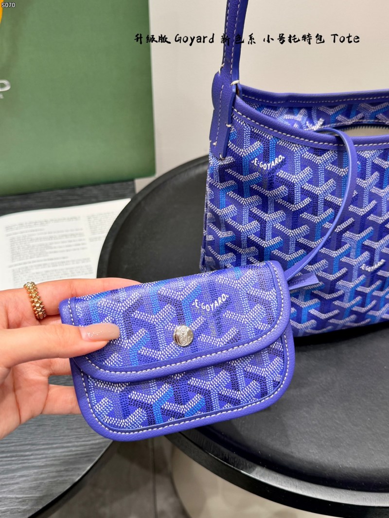 Синяя сумка мини-размера с геометрическим узором Goyard