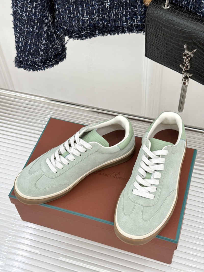 Кроссовки Loro Piana Style Tennis Walk, светло-зеленые