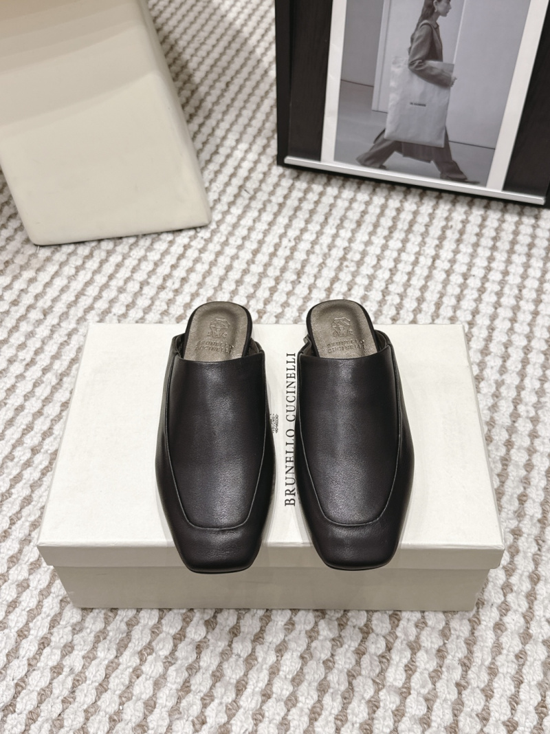 Женские кожаные мюли Brunello Cucinelli