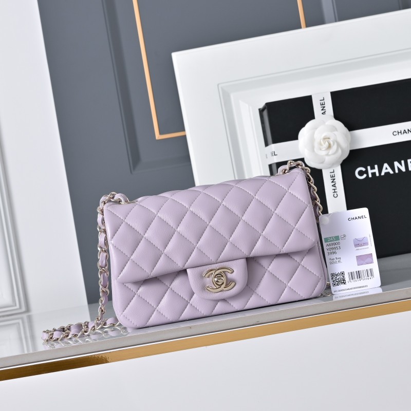 Стильная женская сумка через плечо, фиолетовый цвет Chanel