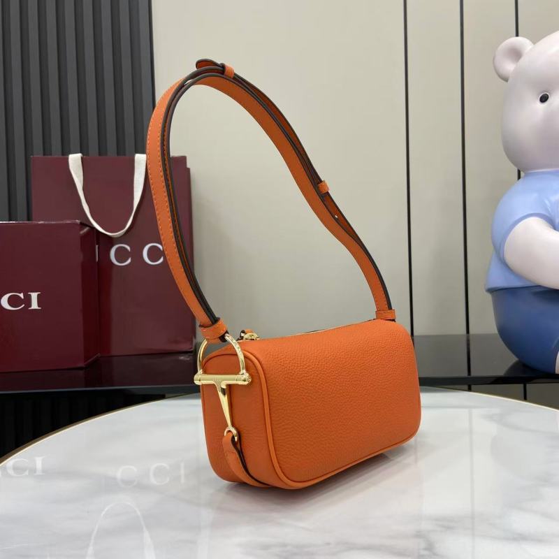 Сумка Gucci оранжевая с ремнем