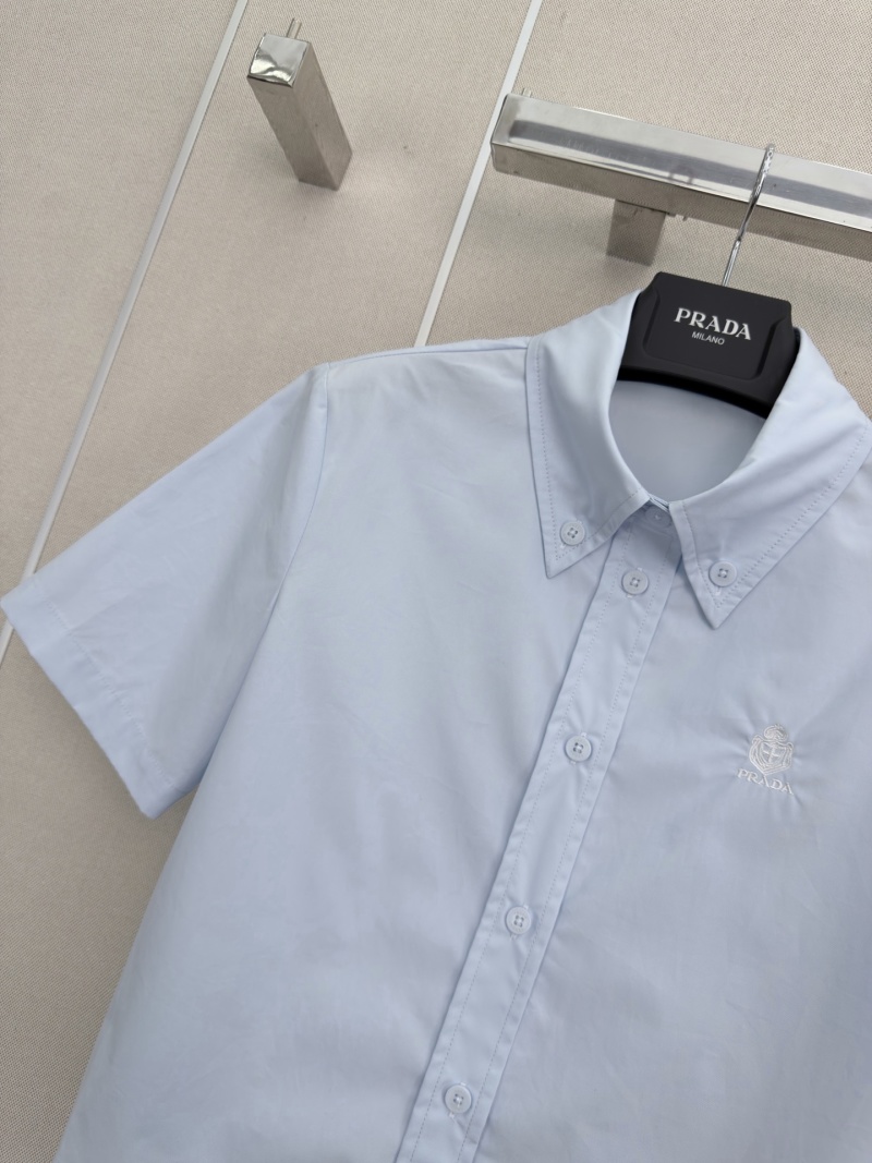 Женская рубашка Prada с коротким рукавом