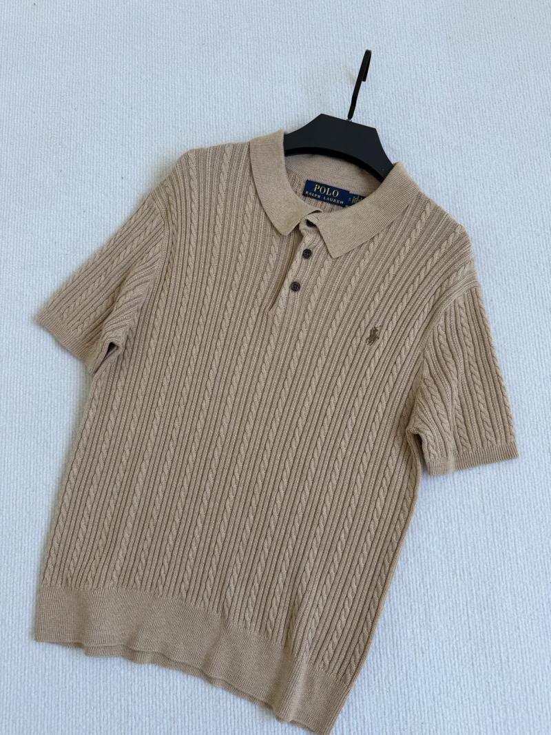 Вязаное поло Ralph Lauren с фактурным узором