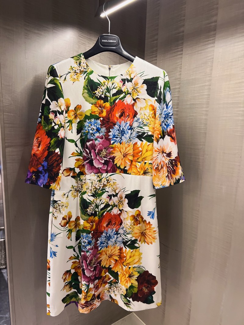 Повседневное платье с цветочным принтом Dolce & Gabbana