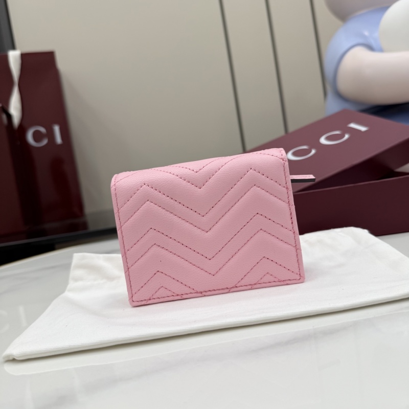 Кошелёк Gucci розовый с логотипом GG