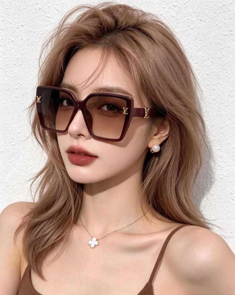 Солнцезащитные очки в крупном дизайне Louis Vuitton