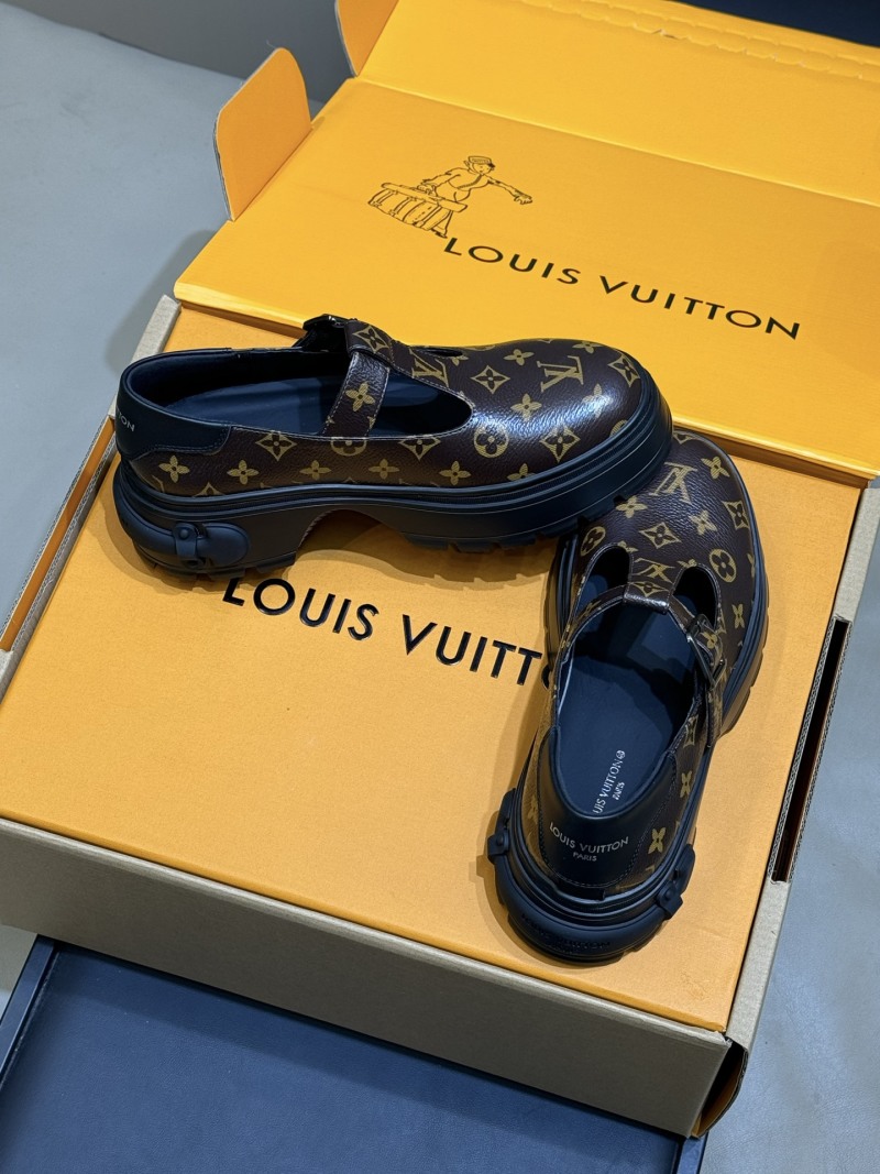 Женские туфли на платформе с принтом Louis Vuitton