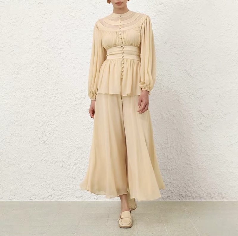 Костюм Zimmermann с кремовым крепом
