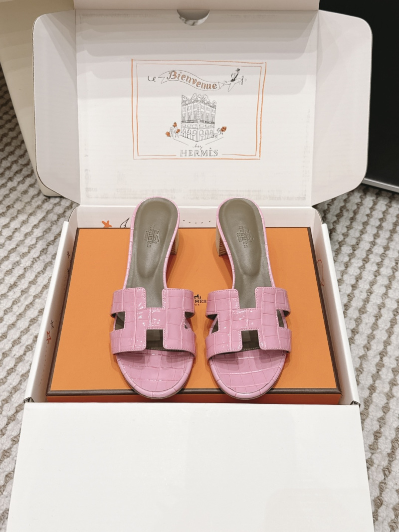 Женские мюли с пряжкой H Hermès